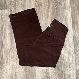 Lululemon Align Wide Leg Crop 23" French Press EUC